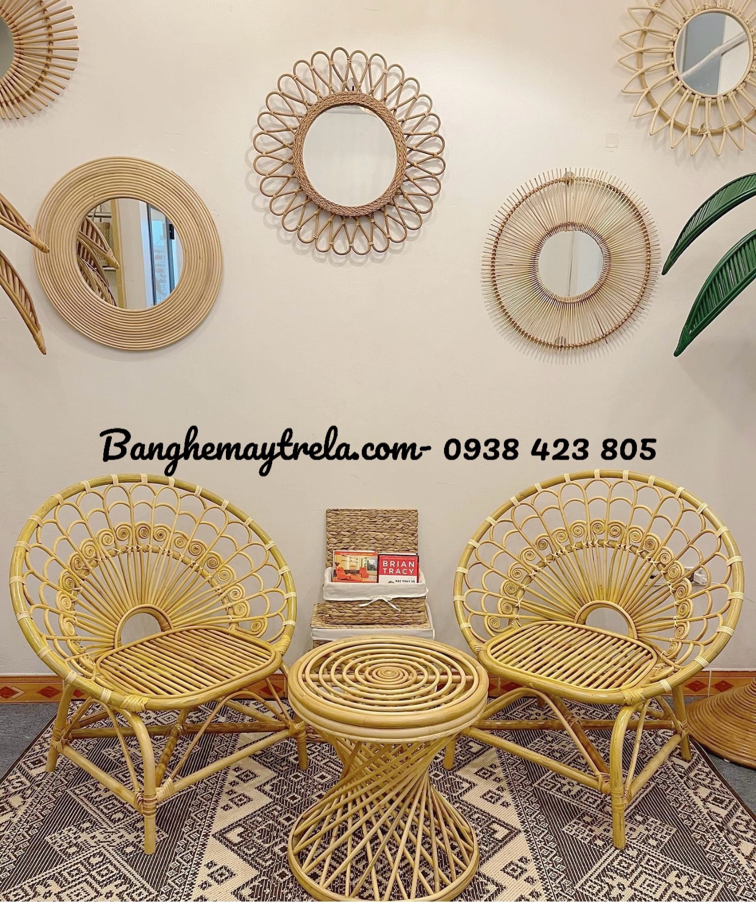 Ghế đơn mây tự nhiên phòng ngủ